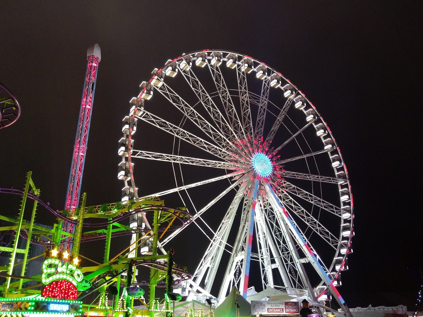 The 60-metre Giant Wheel at Hyde Park Winter Wonderland, photographed in 2017